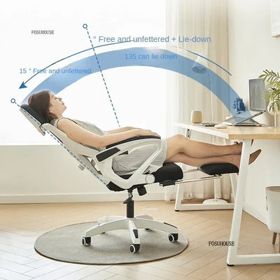 Nordic Minimalist Computer Chair Home Bedroom Gaming Chair Sedentary Comfort Office Ergonomic Office Chairs Backrest Armchair