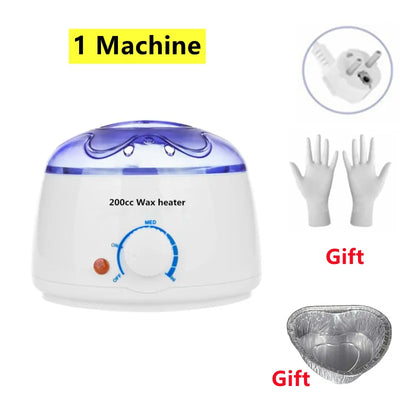 200cc Paraffin Wax Warmer mini Wax Heater Feet Mini SPA Wax-melt Machine Heater  Body Depilatory  Machine Waxing Kit