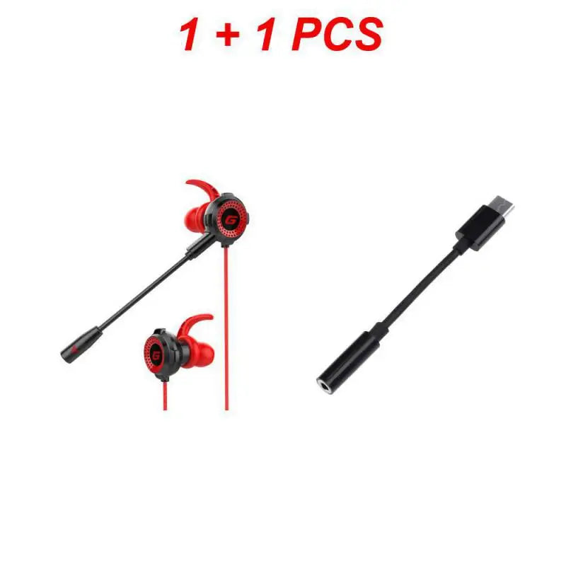 Gamer Headphones Wired Earphone Gaming Earbuds With Mic For Pubg PS4 CSGO Casque Phone Tablet Laptop Universal Game