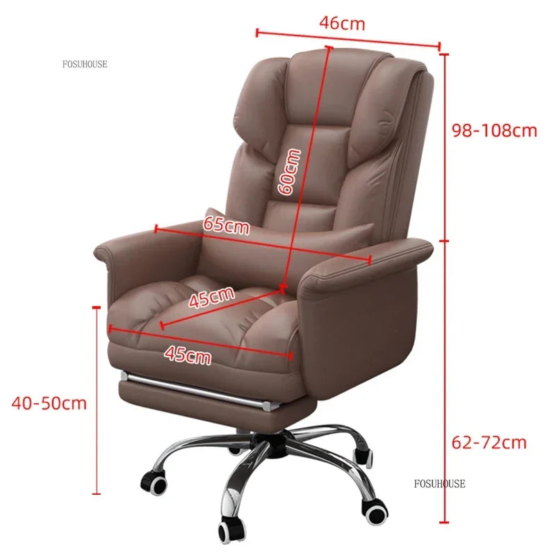 Comfortable Long-term Sitting Office Chairs Reclining Sofa Seat Office Boss Chair Home Dormitory Gaming Chair Office Furniture B