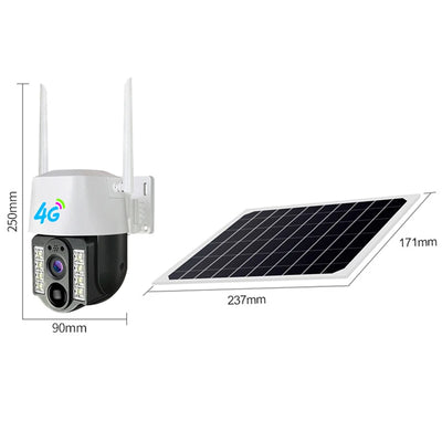 4G WiFi Camera Solar PIR Human Motion Detection Night Vision IP67 Waterproof Security Video IP Camara 2MP Outdoor CCTV Monitor