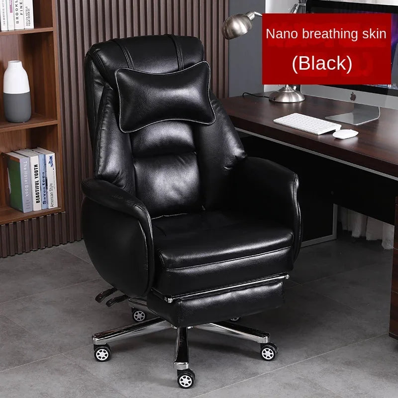 European Reclining Office Chairs Light Luxury Comfortable Lifting Boss Chair Home Office Computer Chairs Bedroom Gaming Chair A