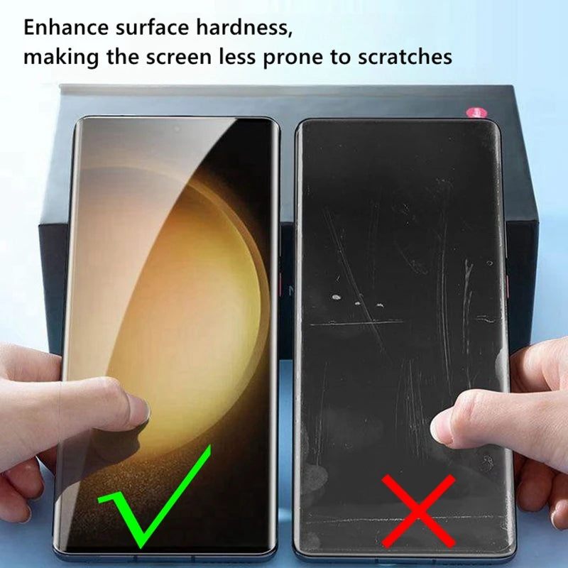 1-3PCS Curved Screen Protector For  Samsung Galaxy S23 Ultra , S22 ultra , S21 ultra , for S24 Ultra ，S25Ultra  Ceramic Film