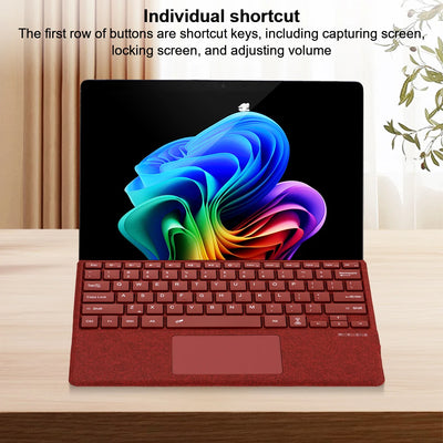 Bluetooth-Compatible Ultra-Slim Keyboard with Touchpad Portable Magnetic Keyboard for Microsoft Surface Pro 8/9/X/10/11