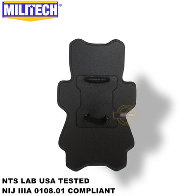 MILITECH Contoured NIJ IIIA Ballistic Bulletproof Tactical Shield With Stable Support Platform For Enhanced Shooting Aiming SWAT