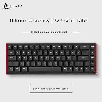 AJAZZ ALUX68 Magnetic Switch Mechanical Keyboard Aluminum Alloy Wired 8K Hot Swap RGB Low Latency RT Custom Gaming Keyboard Gift