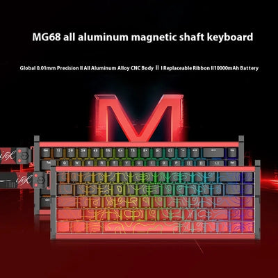 Irok MG68 Max Keyboard Magnetic Switch Hot Swap Rgb 8k Gamer Mechanical Keyboard Pc E-Sports Gaming Accessories Customized Gift