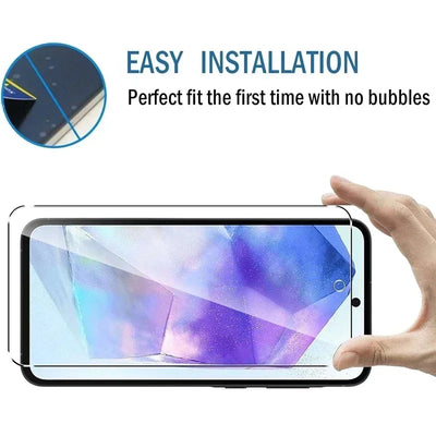 5Pcs Screen Protector for Samsung A55 A15 A54 A34 A13 A14 A53 A52 A12 A33 A52S A32 A35 A71 A72 A51 A22 S10E S20FE Tempered Glass