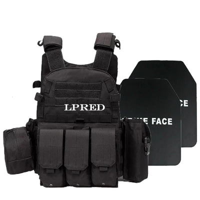 LPRED Bulletproof Vest Plate Carrier Military Combat Assault Tactical Vest Police Overt Wear Body Armor Plate Carrier