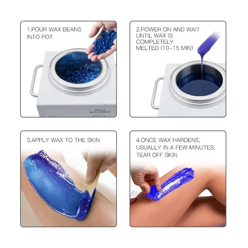 1500ml 3 In 1 High-end Triple Pots Warmer Machine Professional Hair Removal Paraffin Wax Heater Roller