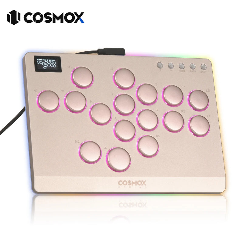 Haute42-COSMOX Leverless Controller Gaming Joystick For PC / PS4 / PS5 Steam Hitbox Arcade Keyboard Fighting Stick