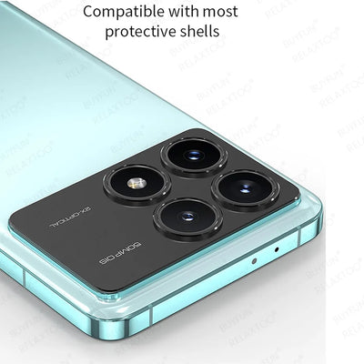 For Xiaomi Poco F6 Pro Case 3D Rear Camera Aluminum Alloy Metal Cover Poxo Poko Little F6Pro PocoF6 5G Lens Screen Protector Cap