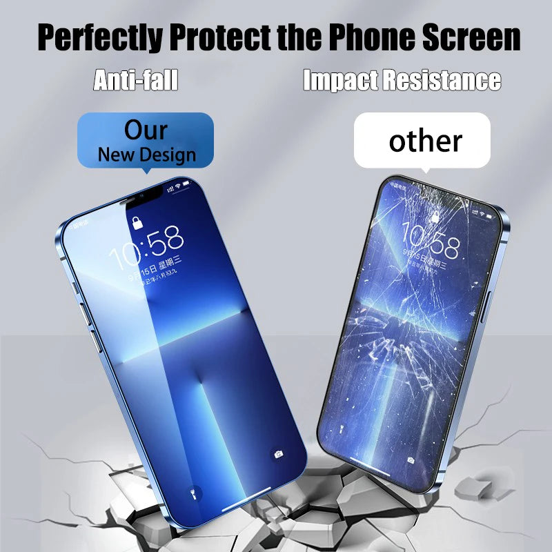 2-4Pcs 9D Screen Protector For iPhone 16 15 14 13 12 11 Pro Max Protective Glass For iPhone XR XS Max Full Cover Tempered Glass