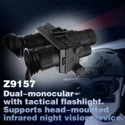 600M Night Vision Binoculars 8X Digital Zoom Tactical Helmet Head Mount Goggles Hunting Telescope 4K Infrared Binoculars