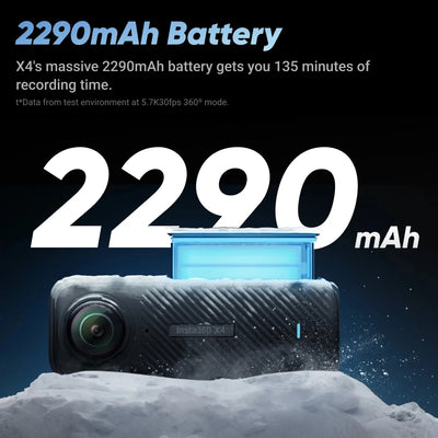 Insta360 X4 Action Camera 2290mAh Battery 8K Video 10M Waterproof FlowState Stabilization Insta 360 X 4 Sports Camera In Stock