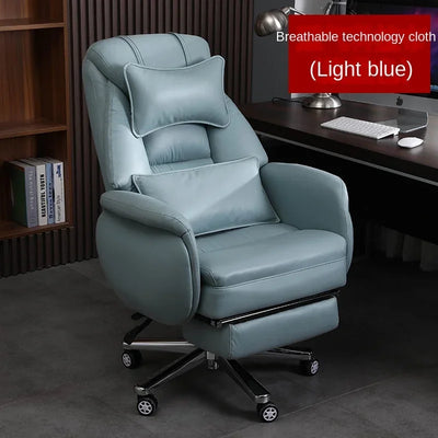 European Reclining Office Chairs Light Luxury Comfortable Lifting Boss Chair Home Office Computer Chairs Bedroom Gaming Chair A