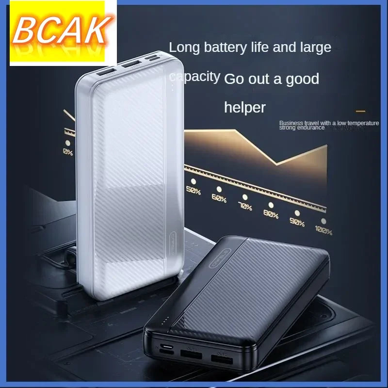 BCAK outdoor Large Capacity Power Bank 200000mAh 20000mah Fast Charging Portable for Android Mobile Phone Universal