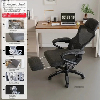 Nordic Minimalist Computer Chair Home Bedroom Gaming Chair Sedentary Comfort Office Ergonomic Office Chairs Backrest Armchair