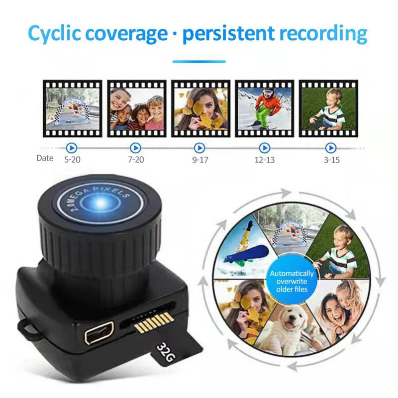 Mini Camera HD Video Audio Recorder Webcam Sport DV DVR Security Mini Cam Pocket Security Monitor Mini Camera With Key Chain