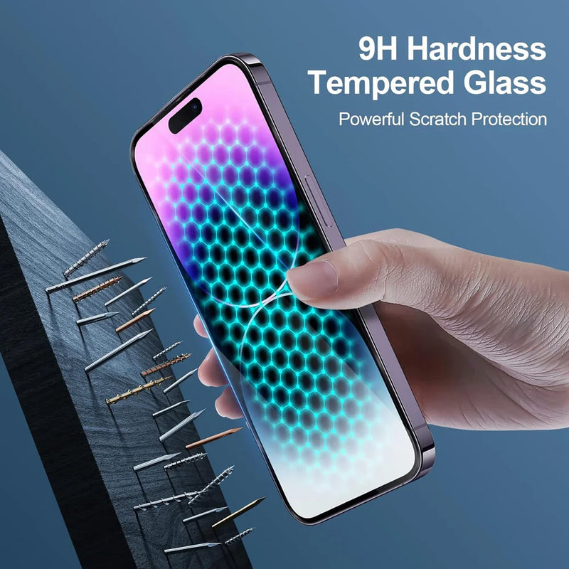 HD Screen Protection For iPhone 16 15 14 13 12 11 Pro Max Tempered Glass iPhone15 Pro Camera Lens Film iPhone16 Plus 13 Mini