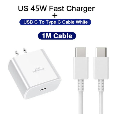 45W USB C Charger Original Charger PD Fast Charge For Samsung Galaxy S22 S23 A54 Ultra Xiaomi 13 11 Mobile Phone Charger Adaptor