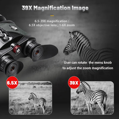 New B03V-6.5-39X50 Digital Night Vision Binoculars with 10-600m Laser Rangefinder Long Range in Night Observation for Hunting