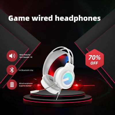 SW-G8 Gaming Headset Gaming Wired 7.1 Channel Noise Cancelling Multifunctional Headset Computer Laptop USB Gaming Headset