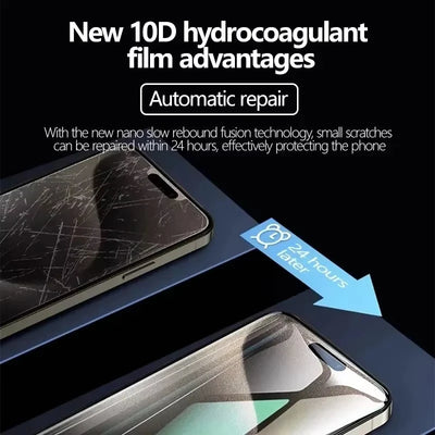 1-4Pcs Full Cover Hydrogel Film For iPhone 13 12 11 14 16 15 Pro Max Screen Protector For iPhone 12 Mini XR XS MAX 7 8 Plus SE