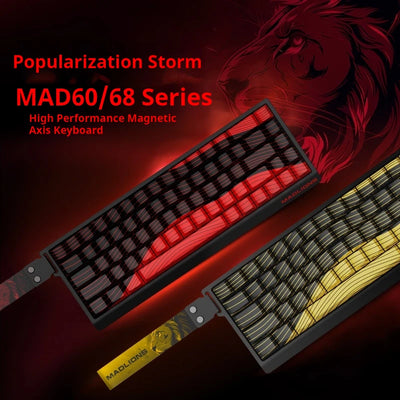 MADLIONS MAD60HE MAD68HE Magnetic Switch Mechanical Keyboard Custom Wired Gaming Keyboard Valorant Gamer Keyboard PC Accessories