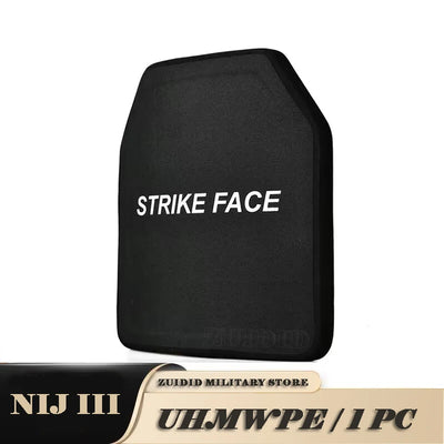 NIJ III Pure PE Bulletproof Plate 10X12 Inches Light Weight Anti AK47 MSC 7.62mm Ballistic Panel