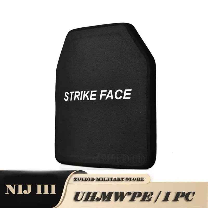 NIJ III Pure PE Bulletproof Plate 10X12 Inches Light Weight Anti AK47 MSC 7.62mm Ballistic Panel