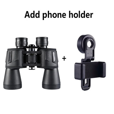 50000M German Military 20X50 Zoom HD BAK4-Prism Powerful Binoculars Long Range Professional Telescope Low Night Vision Camping