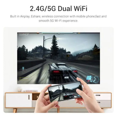 4K Projector Smart Handheld & Portable Proyector D029 Touch Pad 100 Inch Max Outdoor Cinema Office Theater Game Projection