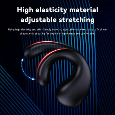 Wireless Headphones Earring Bluetooth Sports Earphones Ear Clip Touch Control TWS Earbuds Gaming Headset PK Ambie Sound Earcuffs