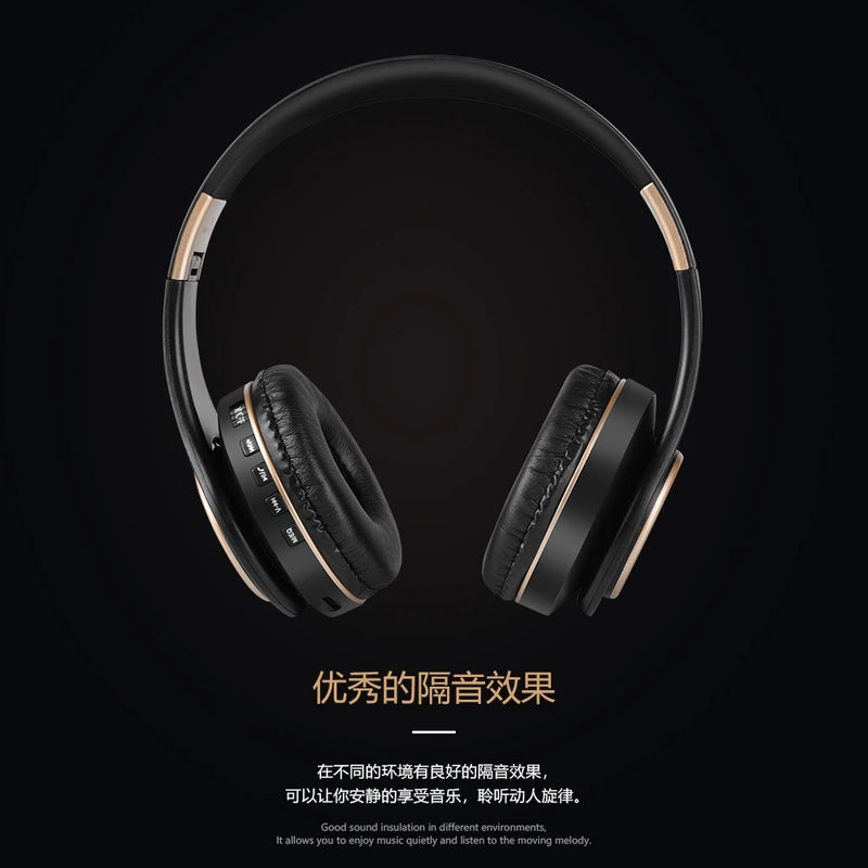 Earphones Bluetooth Wireless Gaming Headphones for Pc Audio Headset Sale Collapsible Over-ear With Cable and Mic Hearing Aids