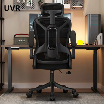 UVR Gaming Computer Chair Mesh Staff Chair Ergonomic Design Armrest Chair Comfortable and Breathable Reclinable Athletic Chair