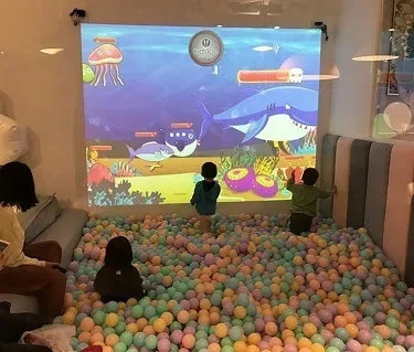 Small Business Game Center Interactive Floor / Wall Projector 3D Projection Software Kids Playing Games For Shopping Mall