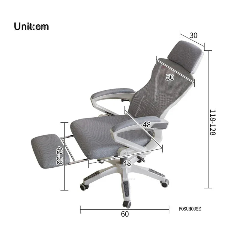 Minimalist Modern Ergonomic Office Chairs Home Backrest Armchair Sedentary Comfort Office Computer Chair Bedroom Gaming Chair