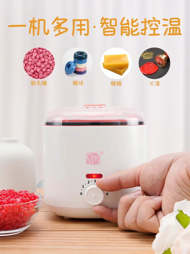 220V Multi-Functional Wax Heater with Non-Stick Pot for Hair Removal and Aromatic Candle Making