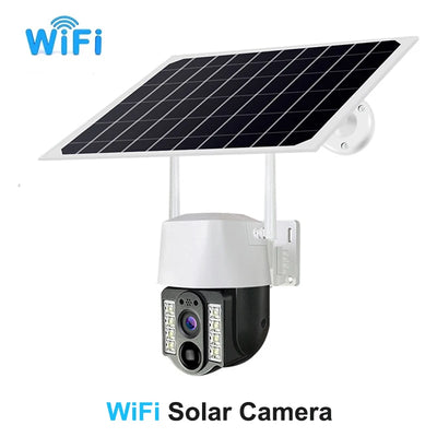 4G WiFi Camera Solar PIR Human Motion Detection Night Vision IP67 Waterproof Security Video IP Camara 2MP Outdoor CCTV Monitor