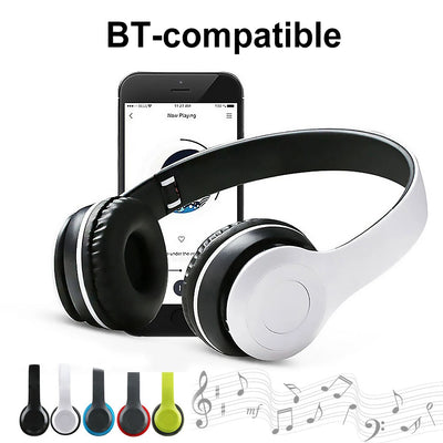 P47 Wireless Gaming Headphone Noise Cancelling Bluetooth-Compatible 5.0 Game Headset Card Mp3 Player Built-in Mic for Smartphone