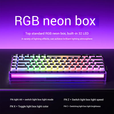 NEW AULA HERO 68he Magnetic Switch Mechanical Keyboard Wired 8K Return Hot Swap Customization 0.01mm RT E-sports Gaming Keyboard