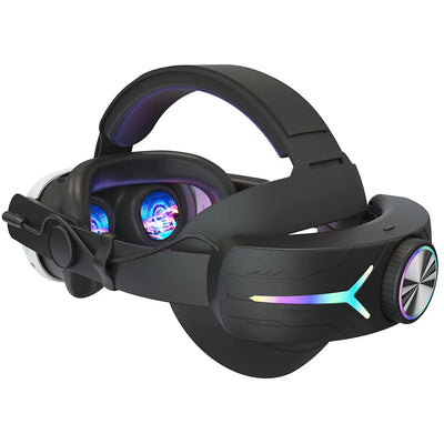 RGB Adjustable VR Head Band LED Backlight VR Lightweight Replacement Strap 8000mAh Rechargeable Comfort for Meta Quest 3 Headset