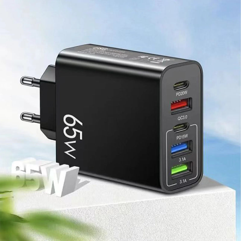 5 port  EU Standard USB  for All Phone Travel Portable Mobile Plug Charger Power Adapter Universal