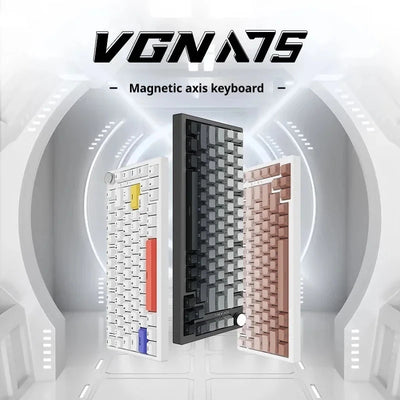 Vgn A75 Esports Magnetic Switch Mechanical Keyboard With Knob Wired Keyboard Keycaps PBT Hot Swap Custom Keyboard For Win/Mac