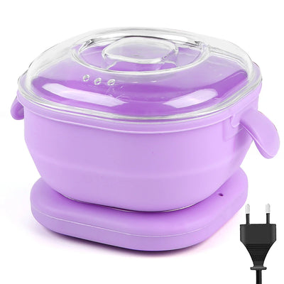 Silicone Wax Warmer Foldable Wax Heater 100W Electric Hot Wax Warmer Machine Hair Removal Wax Machine for Home Travel