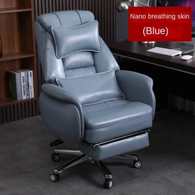 European Reclining Office Chairs Light Luxury Comfortable Lifting Boss Chair Home Office Computer Chairs Bedroom Gaming Chair A