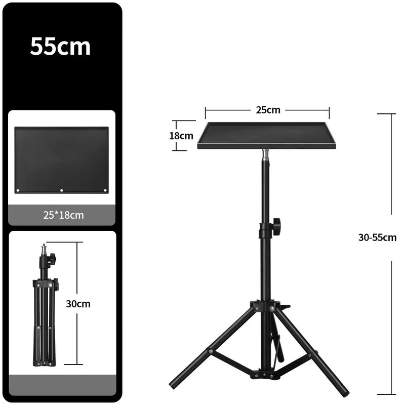 Projector Bracket Travel Tripod Stand Extendable Tabletop Floor Projector Stand For DSLR Camera Laptop Platform Holder Outdoor