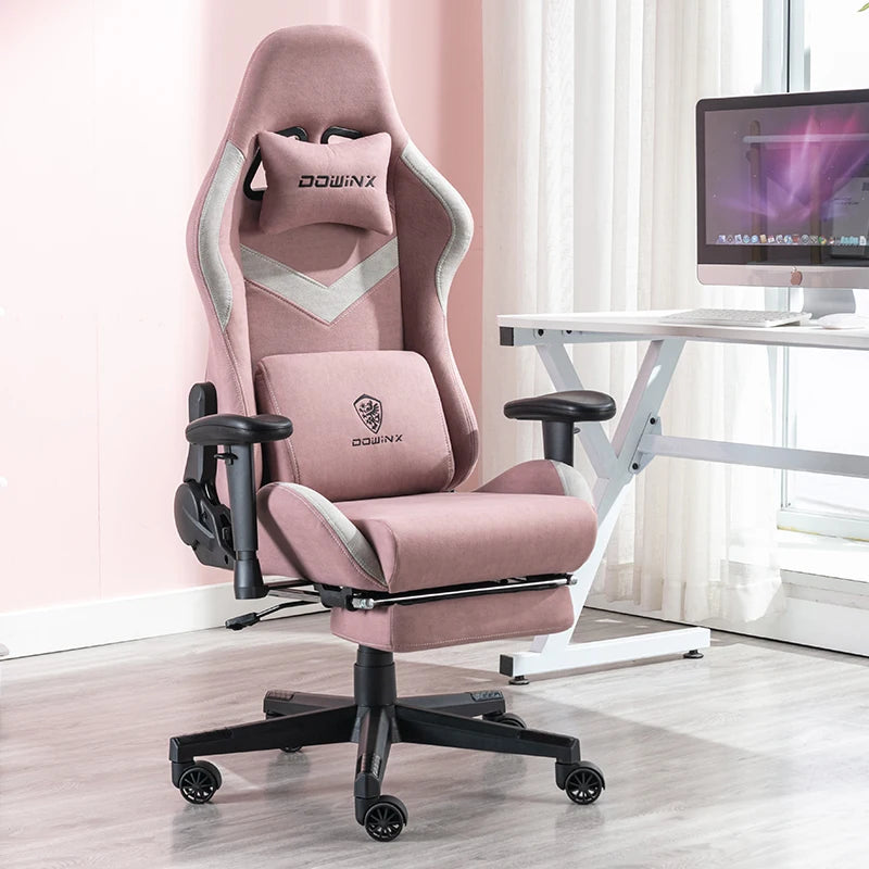 Technology Cloth Gaming Chair Fabric Comfortable Home Office Computer Chair Shilla Gaming Chair Lift Armrest Recumbent Seat