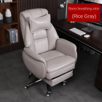 European Reclining Office Chairs Light Luxury Comfortable Lifting Boss Chair Home Office Computer Chairs Bedroom Gaming Chair A